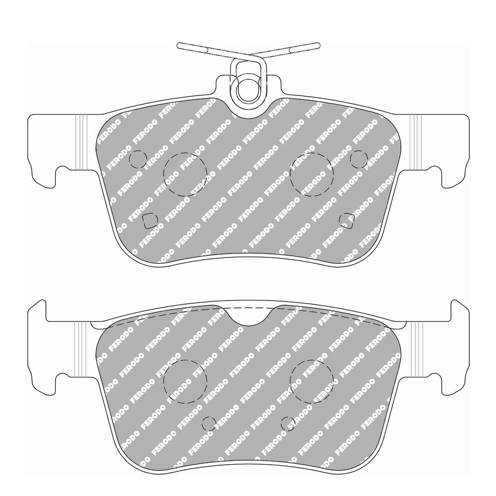 Ferodo DS2500 Bremsbeläge hinten für HONDA Civic 1.0 VTEC (FK6) 02.17 - Bremssattel BREMBO - F-CP5086H - FCP5086H - 3661768788967