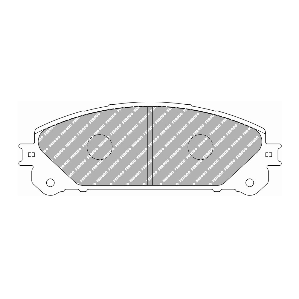 Plaquettes de frein Ferodo DS2500 avant pour LEXUS NX 200t (ZGZ10_) 07.14 -  étrier ADVICS - F-CP4354H - FCP4354H - 3661768788455