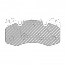 Plaquettes de frein Ferodo DS2500 avant pour LAND ROVER Range Rover 4.4 D 4x4 07.10 - 08.12 étrier Brembo