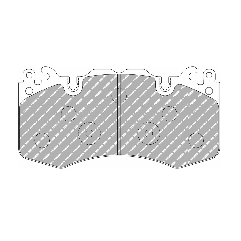 Ferodo DS 2500 brake pads front for LAND ROVER Range Rover 4.4 D 4x4 07.10 - 08.12 caliper Brembo - F-CP4379H - FCP4379H - 3661768788462