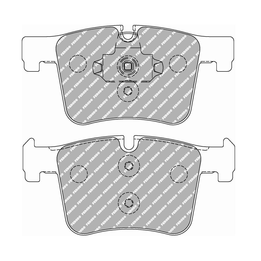 Ferodo DS 2500 brake pads front for BMW 1 Series 118 d 03.15 -  caliper BOSCH - F-CP4394H - FCP4394H - 3661768788486