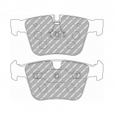 Bremsbeläge Ferodo DS2500 hinten für MERCEDES M-CLASS ML 63 AMG 4-matic (164.177) 01.06 - 12.11 Bremssattel ATE