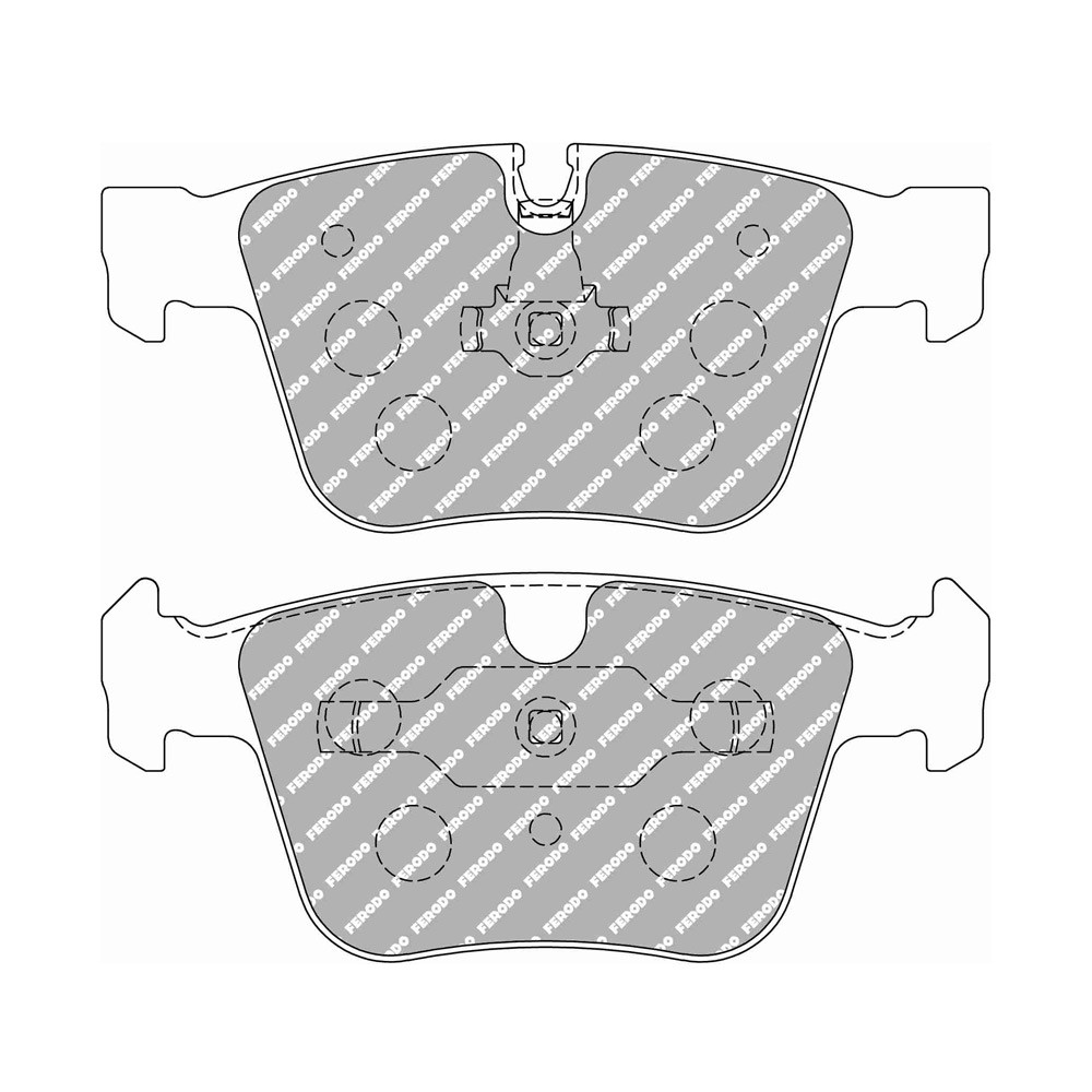 Pastiglie freno posteriori Ferodo DS2500 per MERCEDES M-CLASS ML 63 AMG 4-matic (164.177) 01.06 - 12.11 pinza ATE - F-CP4413H - FCP4413H - 3661768788516