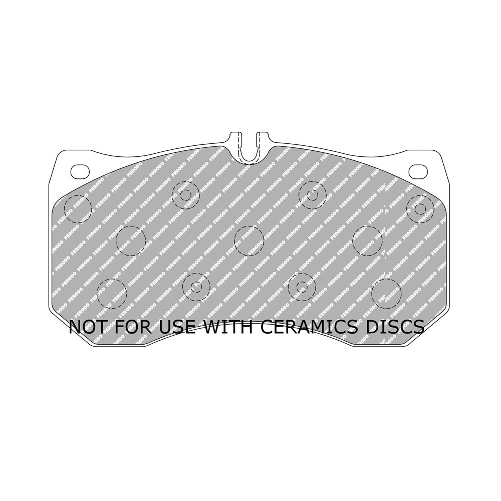 Bremsbeläge Ferodo DS2500 vorne für AUDI A6 2.0 TDI 01.12 - Bremssattel BREMBO - F-CP4466H - FCP4466H - 3661768834749