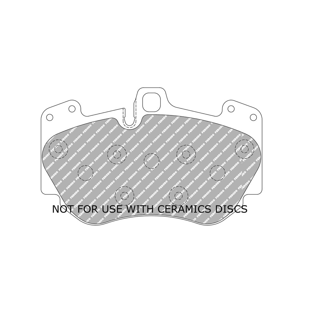 Bremsbeläge Ferodo DS2500 vorne für AUDI RS4 RS4 quattro 09.05 - 06.08 Bremssattel BREMBO - F-CP4467H - FCP4467H - 3661768788547