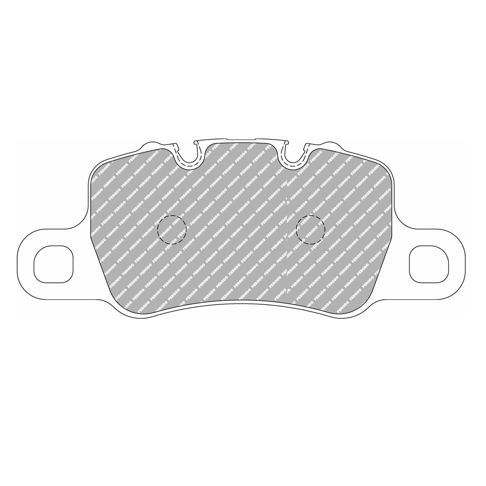 Bremsbeläge Ferodo DS2500 hinten für PORSCHE 911 3.8 GT3 08.13 - Bremssattel BREMBO - F-CP4665H - FCP4665H - 3661768788684