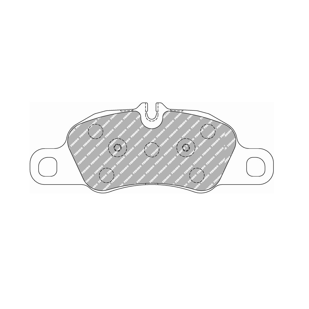 Bremsbeläge Ferodo DS2500 vorne für PORSCHE Boxster 2.0 04.16 - Bremssattel BREMBO - F-CP4805H - FCP4805H - 3661768788783