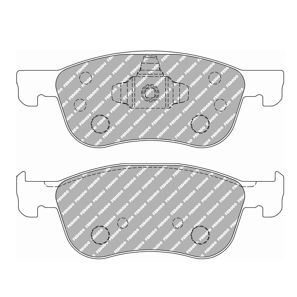 Plaquettes de frein Ferodo DS2500 avant pour FORD Fiesta 1.0 EcoBoost 01.17 -  étrier ATE - F-CP4816H - FCP4816H - 3661768788820