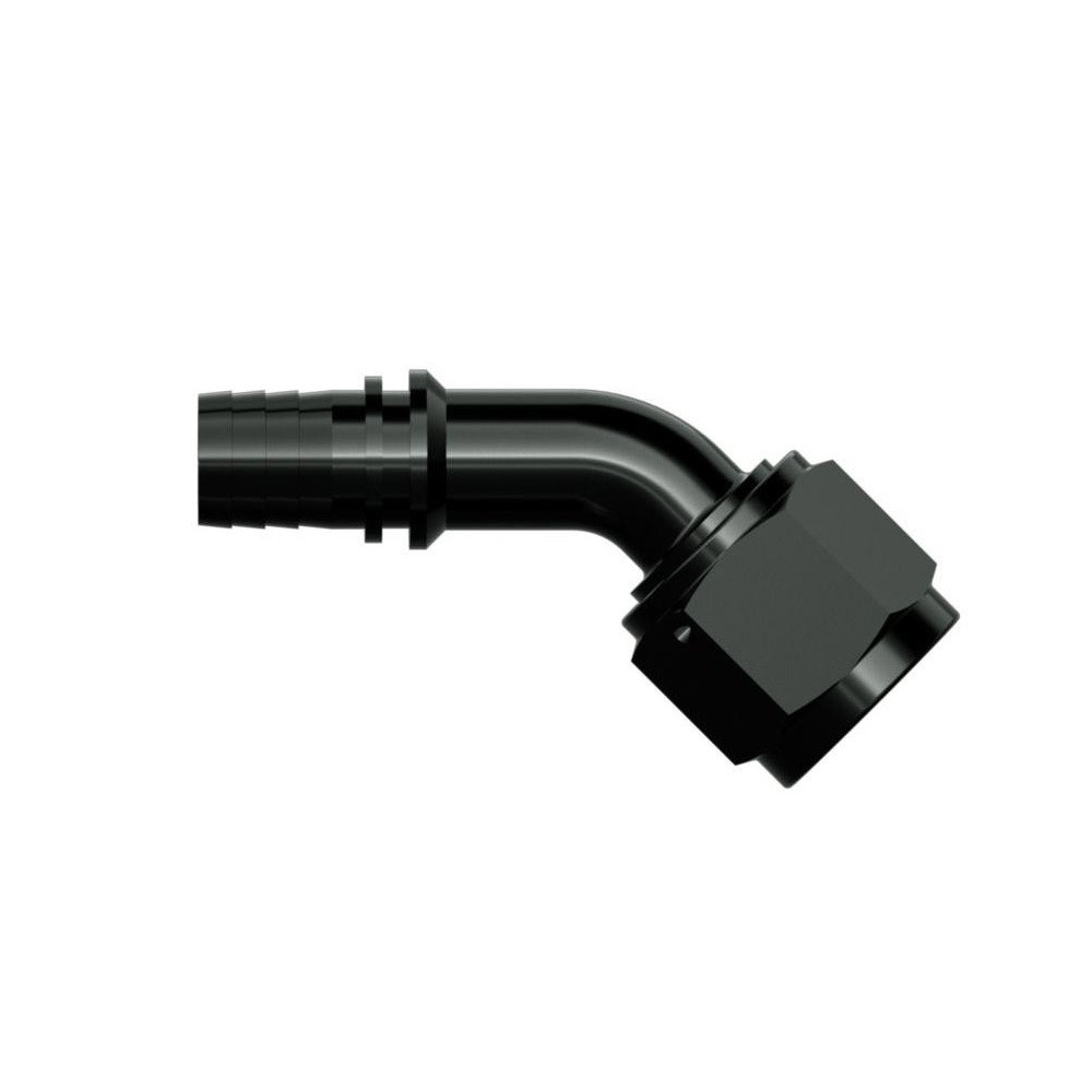 Goodridge 9/16x18 aluminum 45° swept concave female fitting - G-711-4606 - 711-4606 - 3661768389508