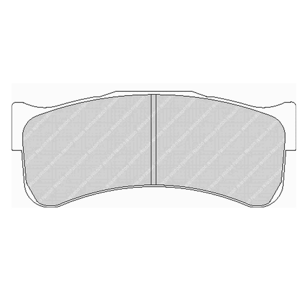 Plaquettes de frein Ferodo DS3.12 avant pour PORSCHE 911 3.8 GT3 RSR 01.07 -  étrier BREMBO - F-RP3031GB - FRP3031GB - 3661768791585