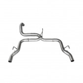 Rohr Hinten ohne Schalldämpfer Inoxcar Auslass Durchmesser 54 Rechts und Links Peugeot 308 GTI 270