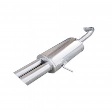 Terminal Echappement Inox Inoxcar Alfa 166 2.0 TS 2x80mm Racing