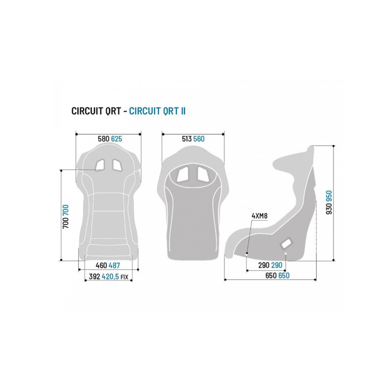Sparco Circuit II QRT FIA-Schalensitz - 008011RNR - 008011RNR - 8033280274856
