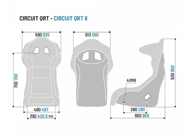 Sedile Sparco Circuit II QRT FIA - 008011RNR - 008011RNR - 8033280274856