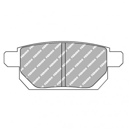 Plaquettes de frein Ferodo DS2500 arrière pour SUZUKI SWIFT IV 1.2 10.10 -  étrier AKEBONO