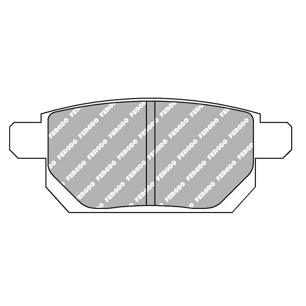Bremsbeläge Ferodo DS2500 Hinten Suzuki Swift IV - F-CP4430H - FCP4430H - 3661768434154