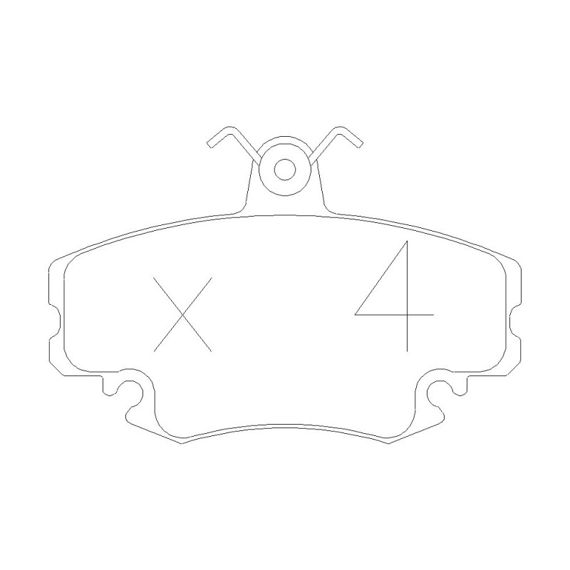 GT2i Club Front brake pads for RENAULT Thalia II (LU1/2_)/ Symbol 2.3 RS AWD 350cv 2008-09-01- - GT-PC1220W - 3661768552582