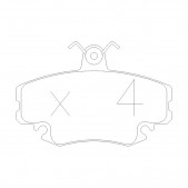 Plaquettes de frein GT2i Club Avant pour RENAULT Thalia II (LU1/2_)/ Symbol 2.3 RS AWD 350cv 2008-09-01-