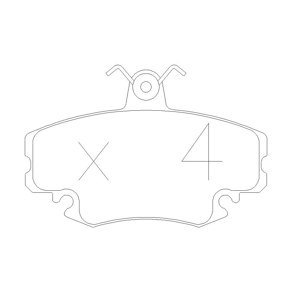 GT2i Club Front brake pads for RENAULT Thalia II (LU1/2_)/ Symbol 2.3 RS AWD 350cv 2008-09-01- - GT-PC1220W - 3661768552582
