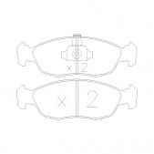 Pastiglie freno anteriori GT2i Club per PEUGEOT 106 1.6i Rallye, 1.6i 16V GTi 1991-05 - Pinze freno Ate 