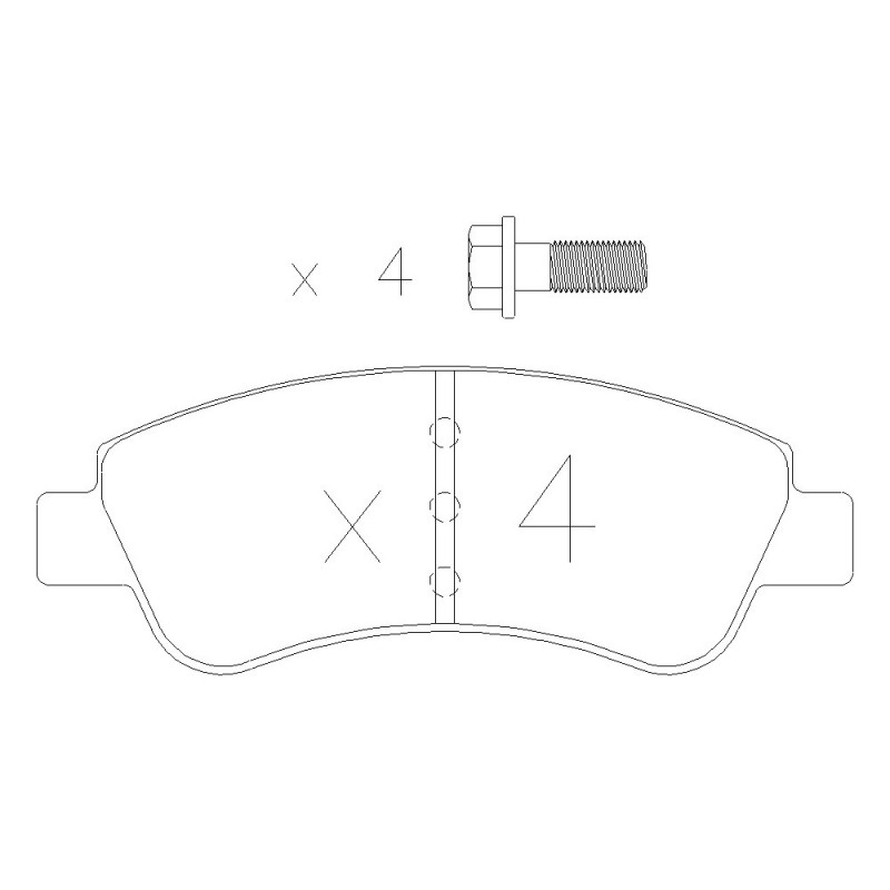 GT2i Club Front brake pads for CITROEN C2 (JM_) 1,6 VTS 90cv 2003-07-01-2012-09-01 - GT-PC3360 - 3661768552742