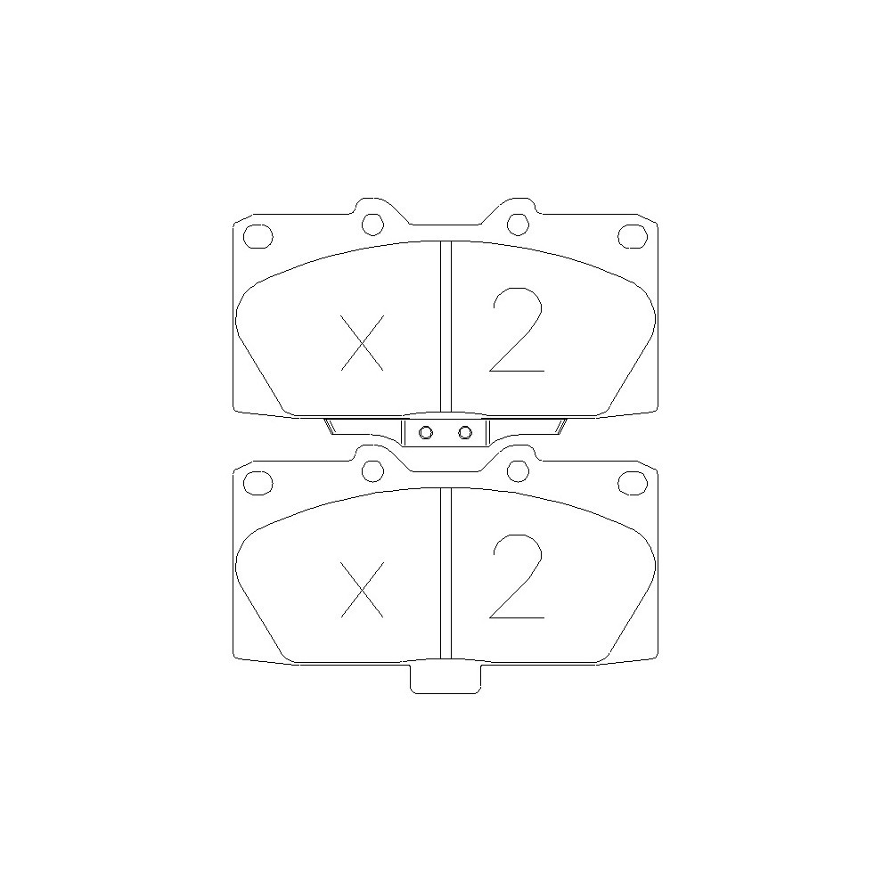 Bremsbeläge GT2I Club vorne SUBARU Impreza 2.0 Turbo GT 4WD 06.98 - 12.00 - GT-PC4280 - 3661768552759