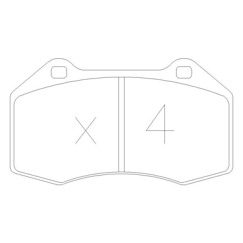 GT2i Club Front brake pads for RENAULT Clio III 2.0i 16V RS 200 hp 2005-12 - Brake calipers Brembo - GT-PC6670 - 3661768552780