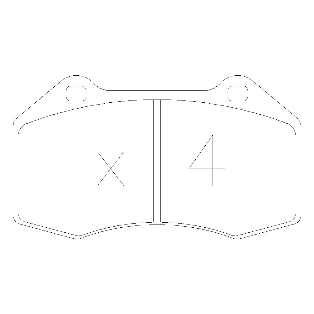 GT2i Club Front brake pads for RENAULT Clio III 2.0i 16V RS 200 hp 2005-12 - Brake calipers Brembo - GT-PC6670 - 3661768552780