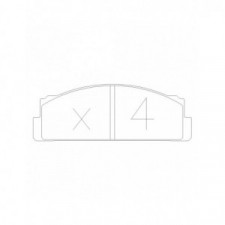 Bremsbeläge GT2I Race vorne für Fiat 127 und A112 Abarth