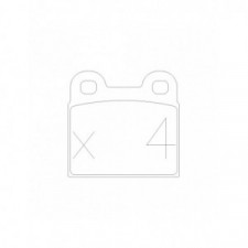 Bremsbeläge GT2I Race hinten SAAB 99 2.0 EMS 09.74 - 12.78