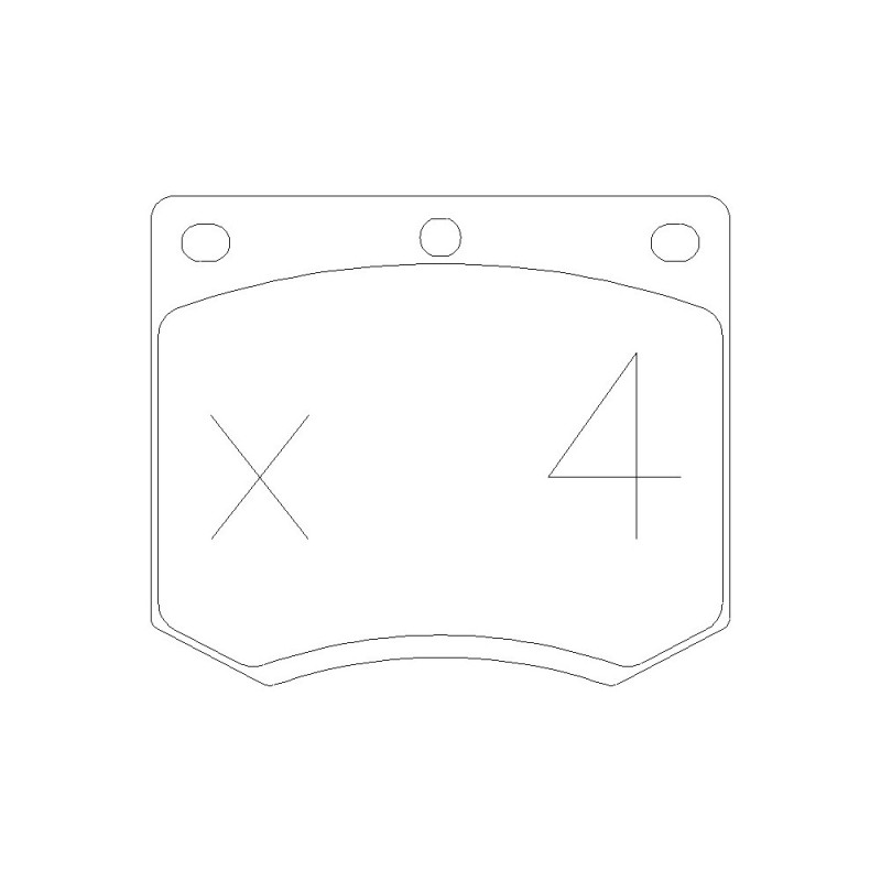 GT2i Race Rear brake pads for FORD Escort 1.1, 1.3, 1.6 RS, 2.0 RS 1973-80 - Brake calipers Girling - GT-PR0250T - 3661768552964