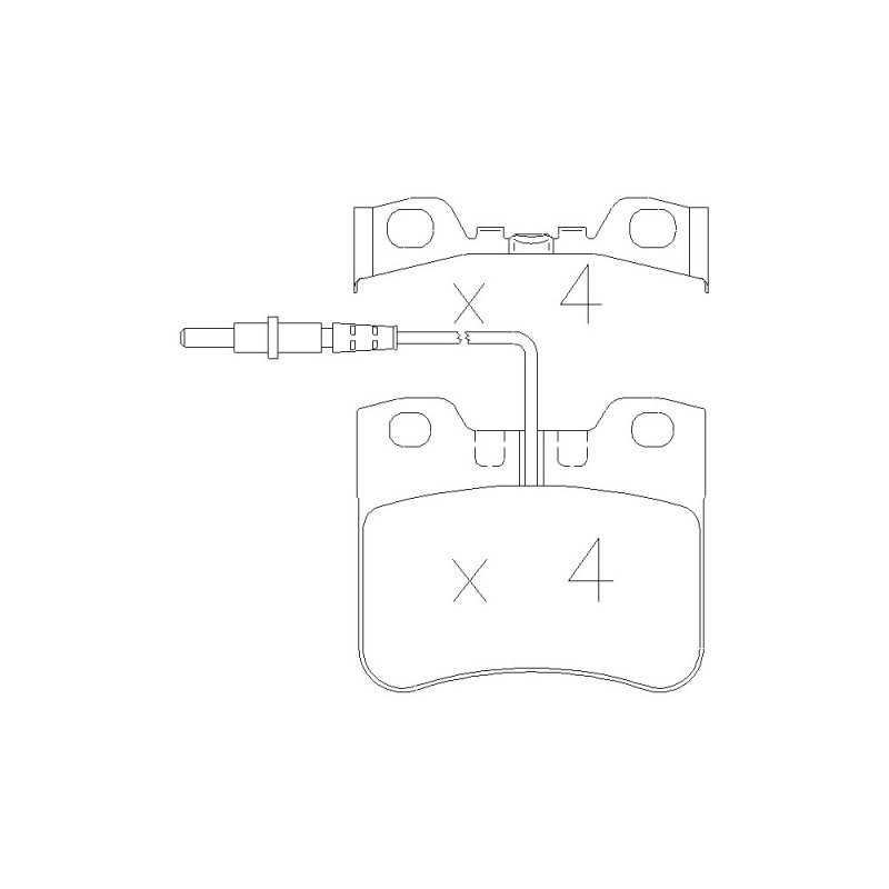 GT2i Race Rear brake pads for CITROEN Saxo 1,0i, 1,1i 1996-05 - Brake calipers Ate  - GT-PR0620T - 3661768553060