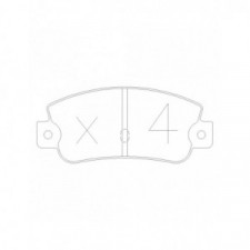 Bremsbeläge GT2I Race hinten LANCIA Delta 2.0 16V HF Integrale (831AB.026) 03.89 - 09.91