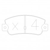 GT2i Race Rear brake pads for LANCIA Delta 2.0i 16V Turbo Integrale Gr N - Brake calipers Bendix