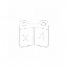 Pastillas de freno traseras GT2i Race para OPEL Kadett ( E ) 2.0i, 2.0i 16V Gr N - Pinze freno Ate