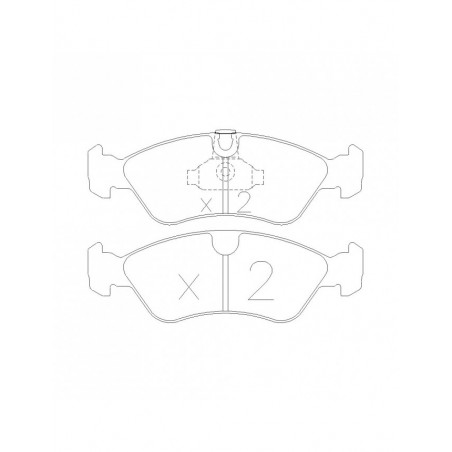 Bremsbeläge GT2I Race vorne OPEL ASTRA ( F ) 1.8i 16V, 2.0i, 2.0i 16V 91-97