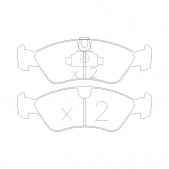 Bremsbeläge GT2I Race vorne OPEL ASTRA ( F ) 1.8i 16V, 2.0i, 2.0i 16V 91-97