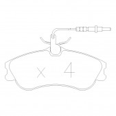 Plaquettes de frein GT2i Race Avant pour PEUGEOT 306 1.8i 16V, 2.0 HDi, 2.0i 16V 132 hp 1997-02 - Etriers de frein Girling