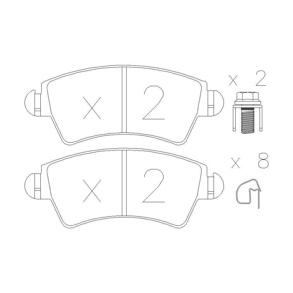 GT2i Race Rear brake pads for PEUGEOT 306 1.8i 16V, 2.0 HDi, 2.0i 16V 132 hp 1997-02 - Brake calipers Bosch  - GT-PR3220T - 3661768553367