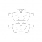 Bremsbeläge GT2I Race hinten FORD Focus 2.5 ST 10.05 -