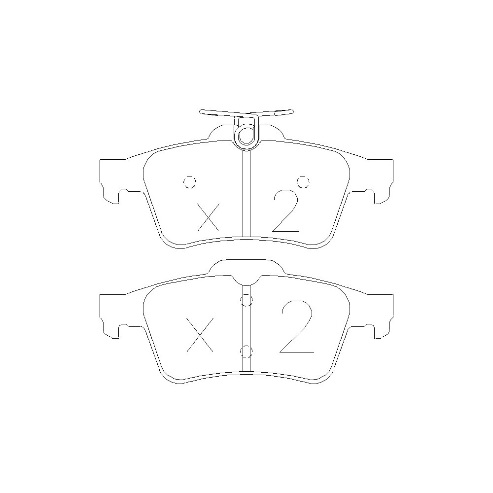 Plaquettes de frein GT2i Race Arrière pour FORD Fiesta 1.6i 16V R2 Asphalt - Etriers de frein Ate - GT-PR3461T - 3661768553411