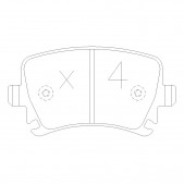 Plaquettes de frein GT2i Race Arrière pour VOLKSWAGEN Golf III 3.2i V6 R32 Circuit - Etriers de frein Girling