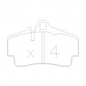 Plaquettes de frein GT2i Race Arrière pour PORSCHE 911 (997) 3.6 Carrera 4 Road Car - Etriers de frein Brembo