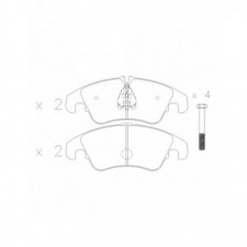 Bremsbeläge GT2I Race vor FORD FOCUS 2.5i 20V Turbo RS 305 hp 09-11