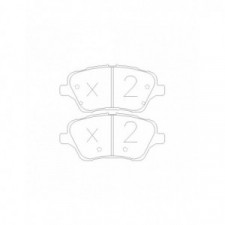 GT2i Race Rear brake pads for FORD Fiesta 1.6i 16V EcoBoost ST 200 hp 2008-17 - Brake calipers Trw 