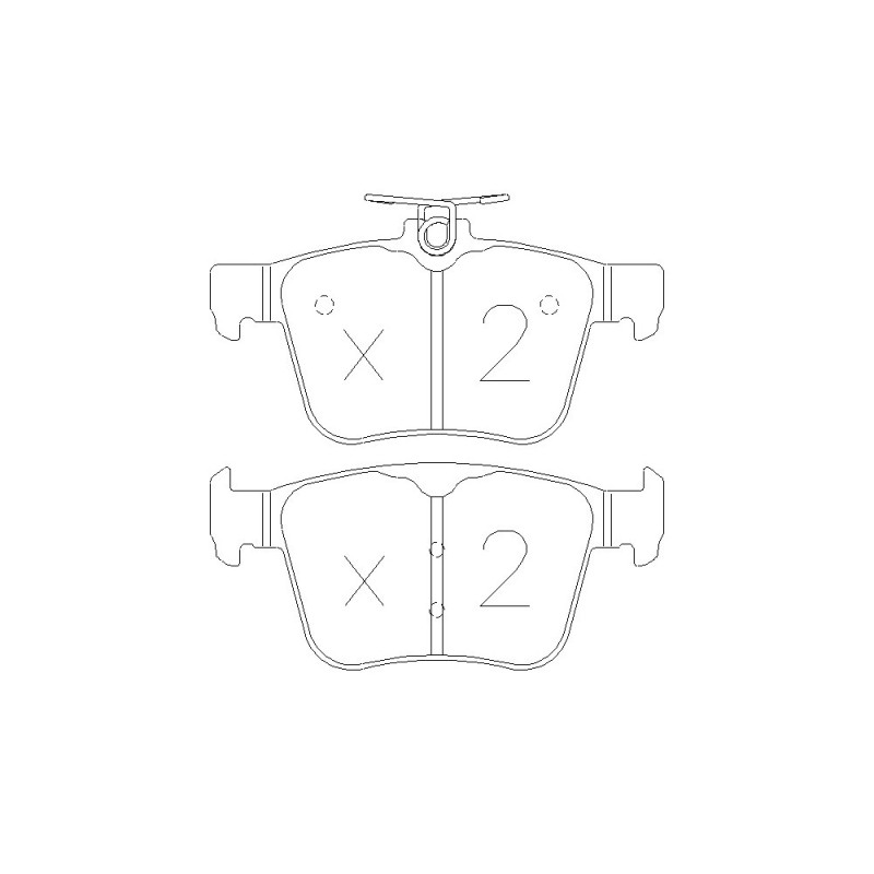 GT2i Race Rear brake pads for AUDI TT - TT Quattro (FV) TTS 2.0i 16V TFSi 2014-23 - Brake calipers Ate - GT-PR9970T - 3661768553626