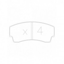 GT2i Race Front brake pads for PEUGEOT 106 1.6i, 1.6i 16V Gr A - Brake calipers AP Racing