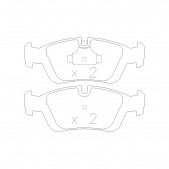 Plaquettes de frein GT2i Club Avant pour BMW Serie 3 (E36) 316i, 318i, 320i, 323i, 325i, 328i 1991-98 - Etriers de frein Ate 