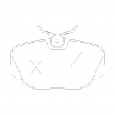 Plaquettes de frein GT2i Club Avant pour BMW Serie 3 (E30) 316i, 318i, 320i. 323i, 324TD, 325i 82-92 - Etriers de frein Girling