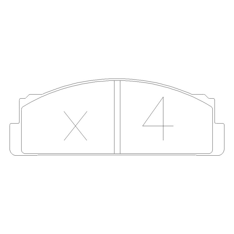 GT2i Club Front brake pads for FIAT X1/9 1.3, 1.5 1972-90 - Brake calipers Bendix - GT-PC0010 - 3661768237977